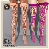 Wicca's Wardrobe - Fishnet Stockings Applier [Colour] [BOXED]