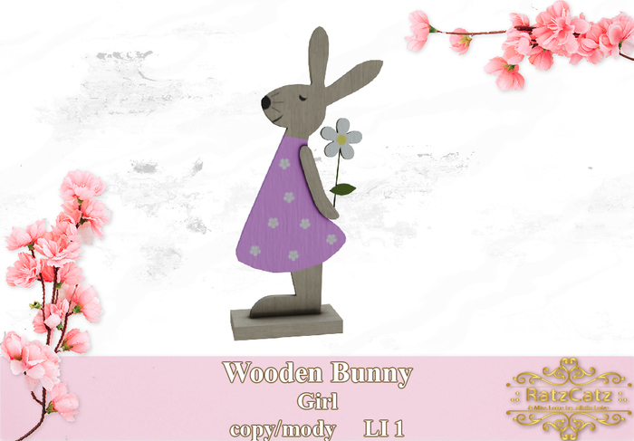 .: RatzCatz :. Wooden Bunny female