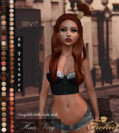Hair Very HUD*ORCHID*(Wear me)
