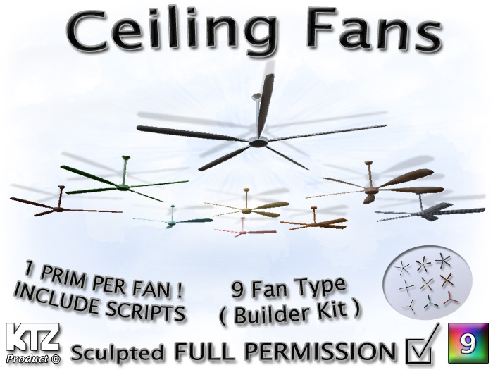 Ceiling Fans Sculpt Kit Full Permission \\ 1 PRIM! \\