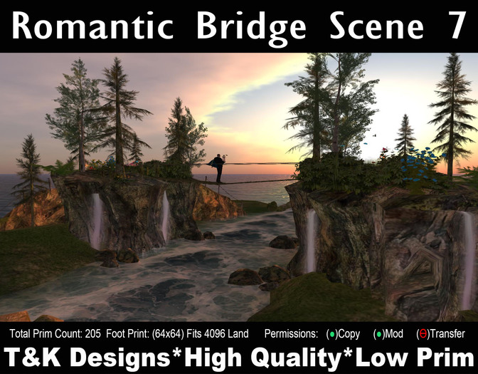 Bridge Scene Romantic v7 Mesh(64x64)205PCM3499 T&K Designs