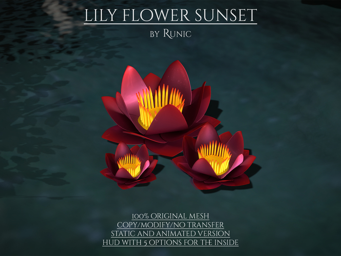 .: Runic :. Lily Flower Sunset