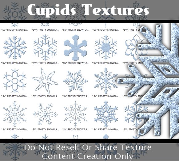 26 Frosted Snowflake Textures