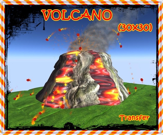 VOLCANO 30X30 with ERUPTION