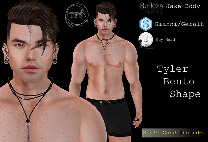 TFS - Tyler Bento Shape Lelutka Head Guy