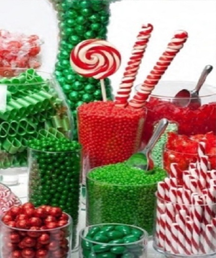 Christmas Candy Bar Texture