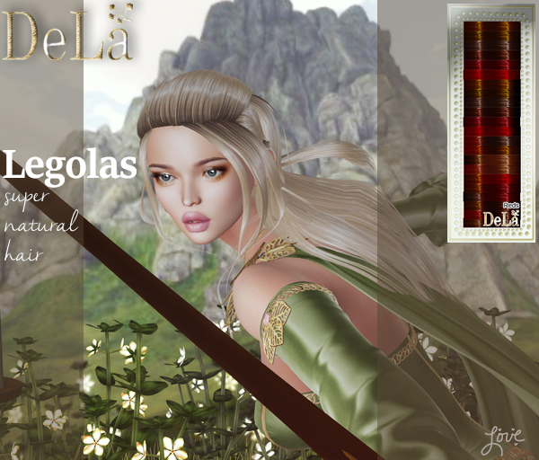 =DeLa*= Mesh Hair "Legolas" Reds