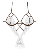 Delicatt Couture - Saga lingerie - Brown/white