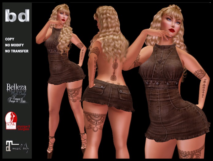 [bd] 062 CONJ6 DRESS BROWN1  JEANS AND SANDAL