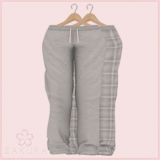 {WF&S} LazyDay PJ's - Pants - Grey  [ADDME]