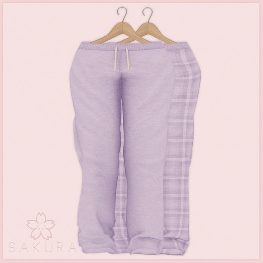 {WF&S} LazyDay PJ's - Pants - Lilac  [ADDME]