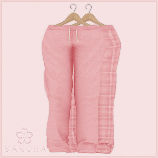 {WF&S} LazyDay PJ's - Pants - Pink  [ADDME]