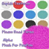 Cupids 12 Plush Fur PomPom TEXTURES