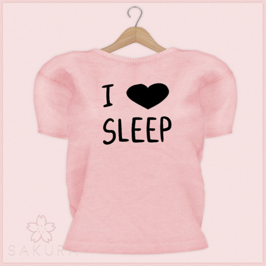 {WF&S} LazyDay PJ's - Top - Pink  [ADDME]