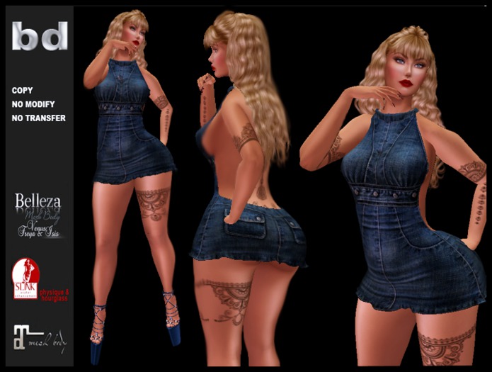 [bd] 062 CONJ11 DRESS BLUE3  JEANS AND SANDAL