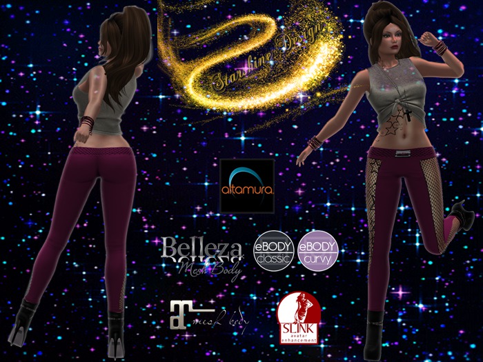 ~✯SD✯~ F038 Legging [PLUM PACK]