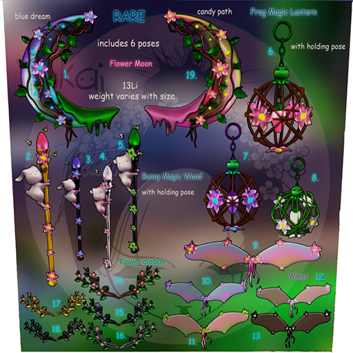 5.Yokai -Spring fragrance - Bunny Magic Wand (black\green)