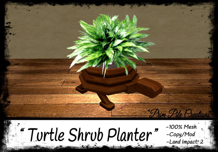 ~PPC~ Turtle Shrub Planter  