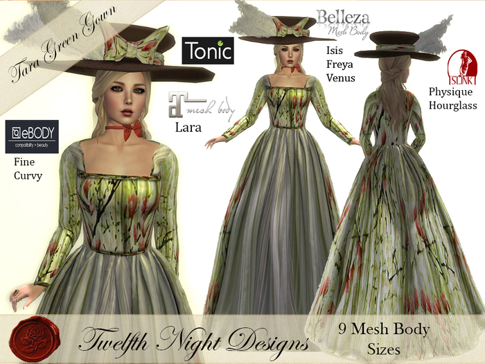 Tara Green Gown