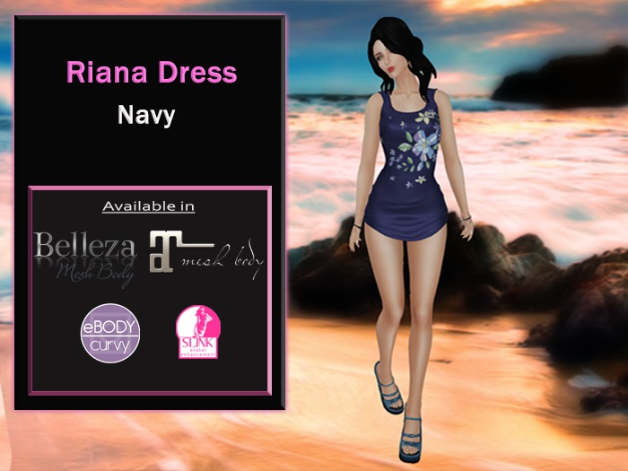 Riana Dress Navy