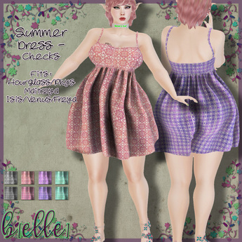 Second Life Marketplace - b[ELLE] Summer Dress - Checks