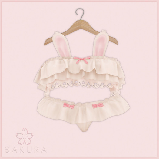 {Sakura} Usagi Set - Creme - [ADD ME]