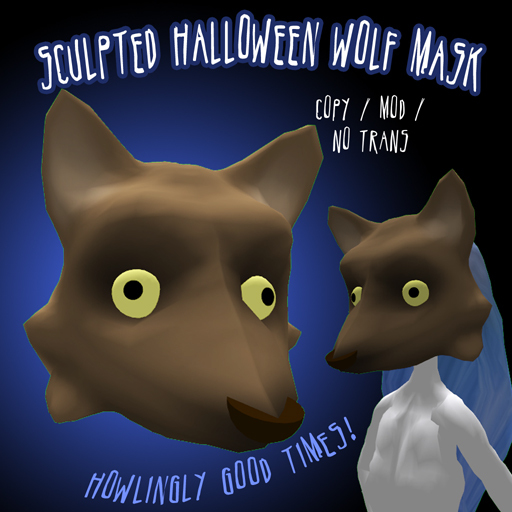 Sculpted Halloween Wolf Mask