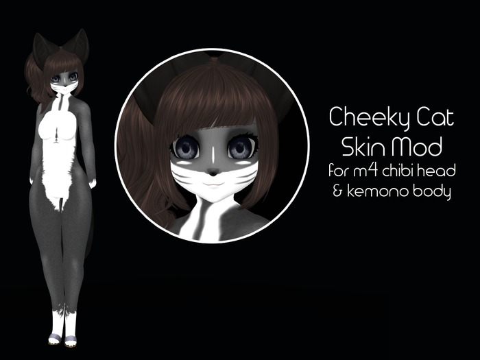 LMF Kemono / M4 Chibi Cheeky Cat Skin Mod