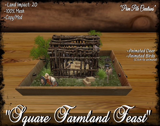 Second Life Marketplace PPC Square Farmland Feast