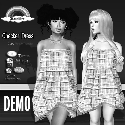 (RBS) Checker  Dress   (DEMO)  - (WEAR)