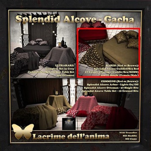 (BOX) Splendid Alcove Cuddle Bed - Brown RARE