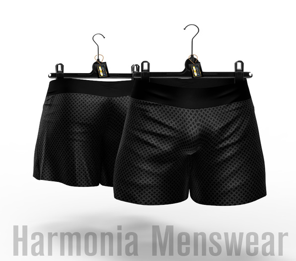 Black Pattern Asher Boxers - Signature Gianni - Harmonia