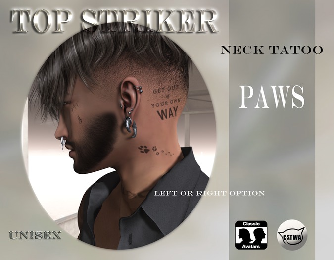 TOP STRIKER / NECK TAT PAWS / ADD ME