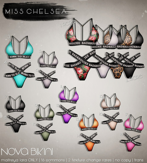 .miss chelsea. Nova Bikini Bottoms 8.Black MAITREYA