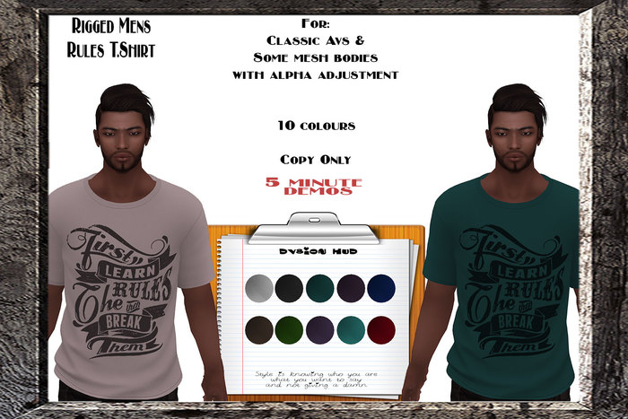 Mens Rigged Rules T.Shirt *DEMO*