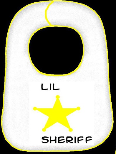 Lil Sheriff Bib - with resizer