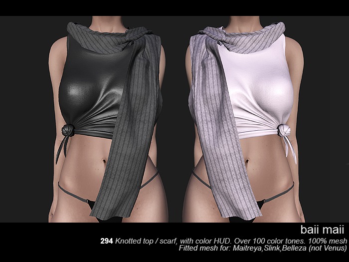 baii maii 294 Knotted top wScarf  Maitreya Slink Belleza