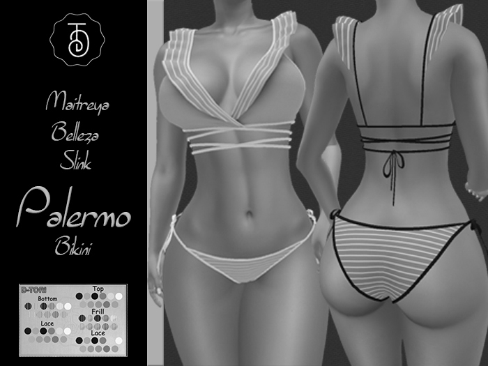 D-Tori [DEMO] *Palermo* Ruffle Bikini (M B S)