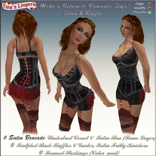 Beth Corset, Black