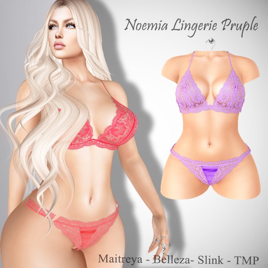 :::LS DIAMOND LINGERIE NOEMIA PURPLE
