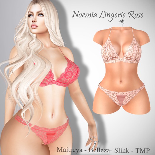 :::LS DIAMOND LINGERIE NOEMIA ROSE