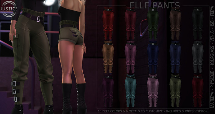 [JUSTICE] ELLE PANTS & SHORTS - FATPACK