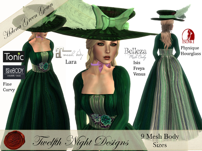 Helena Green Gown