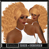 EdelStore woman hair " Anja " bronze NEW long curly girl female hairs