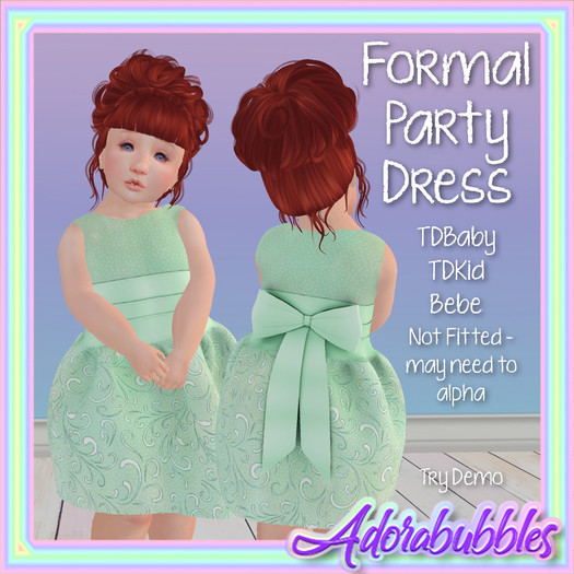 {A} Formal Party Dress - Green