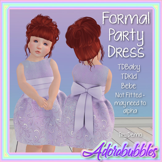 {A} Formal Party Dress - Purple