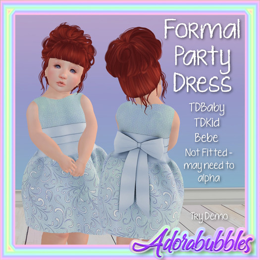 {A} Formal Party Dress - Blue