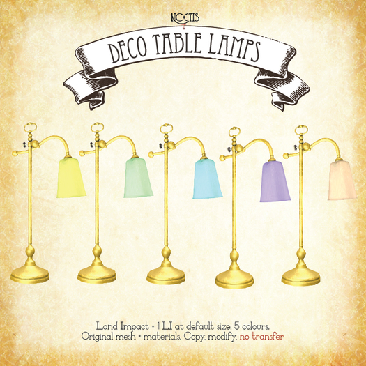 [noctis] Deco Table Lamps