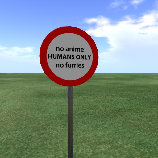 Humans Only Sign