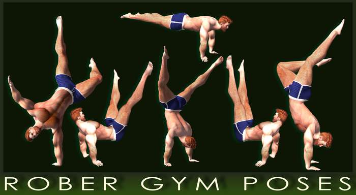 ROBER GYM POSES
